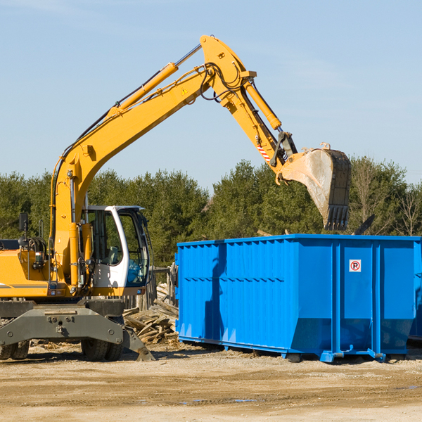 can i request a rental extension for a residential dumpster in Hanna IN